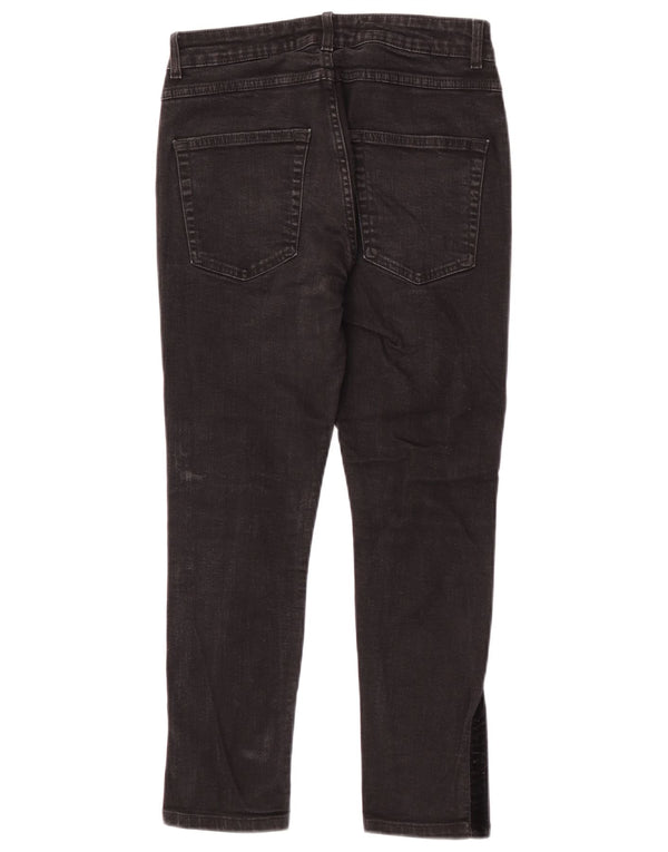 Męskie jeansy Zara Cropped EU 38 Small W30 L24 Czarny blok kolorów