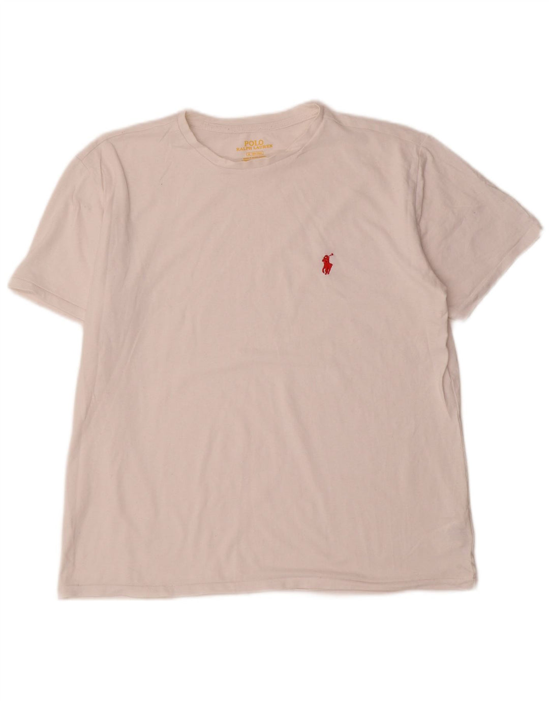 T-shirt da uomo Polo Ralph Lauren Top in cotone bianco medio