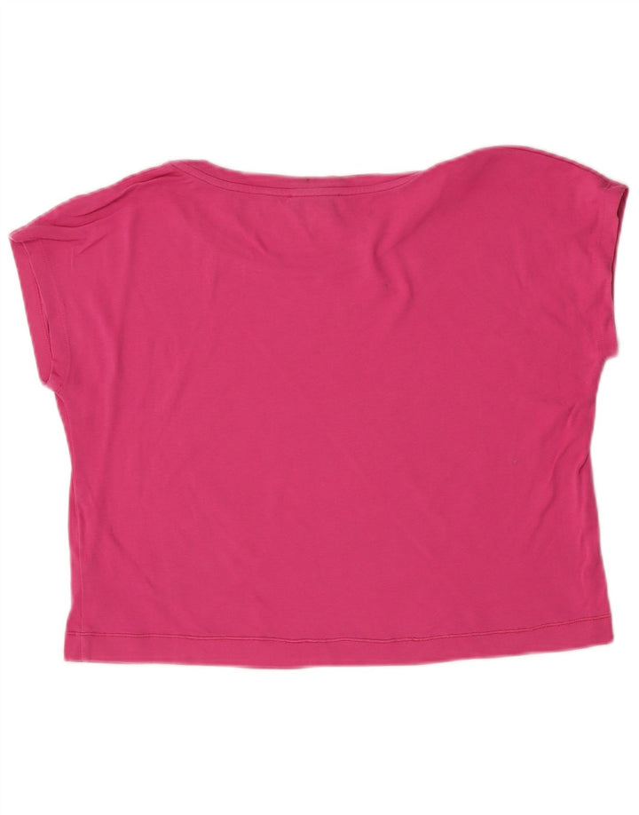 Max & Co. Womens Crop T-Shirt Top UK 14 Medium Pink