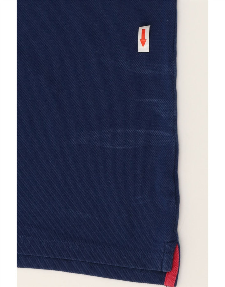 FILA Mens Polo Shirt Large Navy Blue Cotton