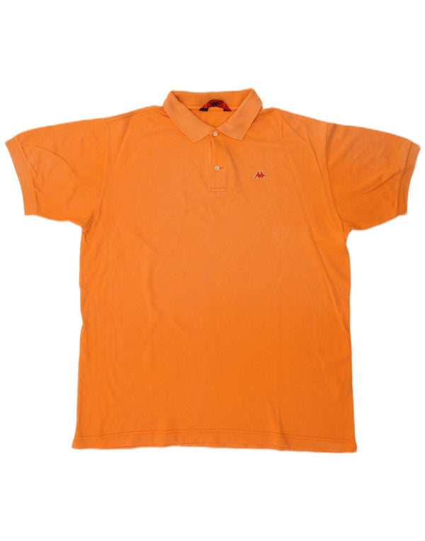 Kappa Polo Homme XL Orange Coton