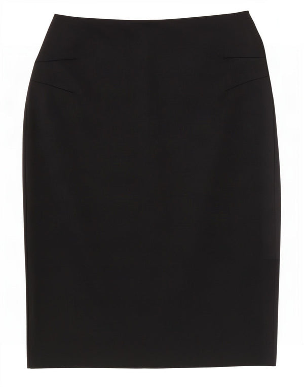 Marks & Spencer Womens St. Michael Pencil Skirt UK 8 Small W26 Black