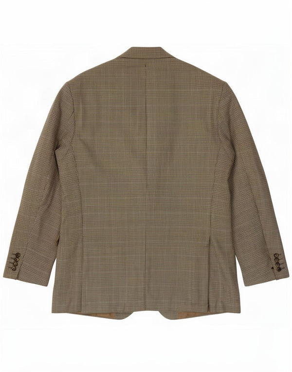 Marks & Spencer Herre 2-knaps blazerjakke UK 44 XL Guld Houndstooth