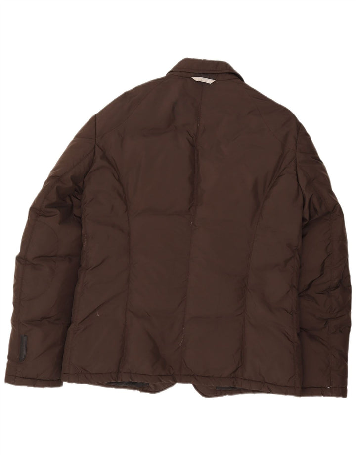 Jaqueta masculina Brema Blazer acolchoada IT 52 XL marrom poliéster