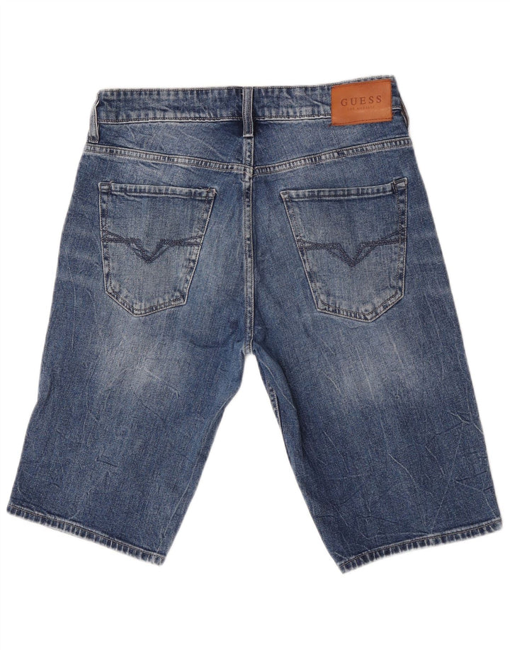 Guess Herre Regular Denim Shorts W30 Medium Blue Cotton