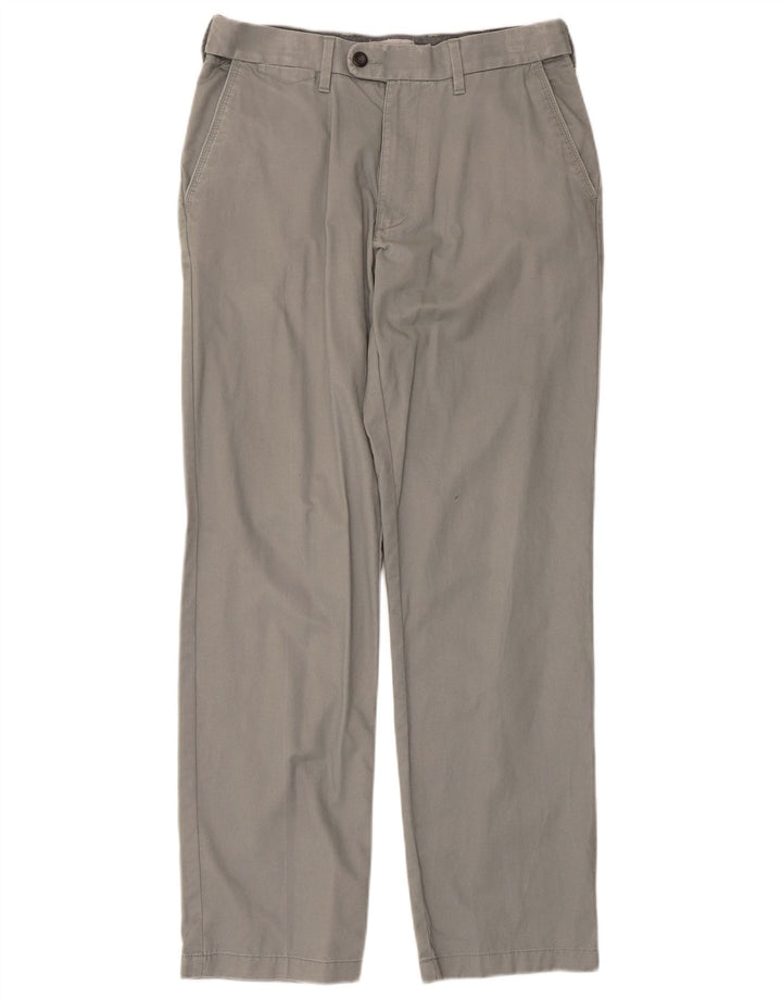 Marks & Spencer Mens Pegged Regular Fit Suit Trousers W30 L31 Grey Cotton