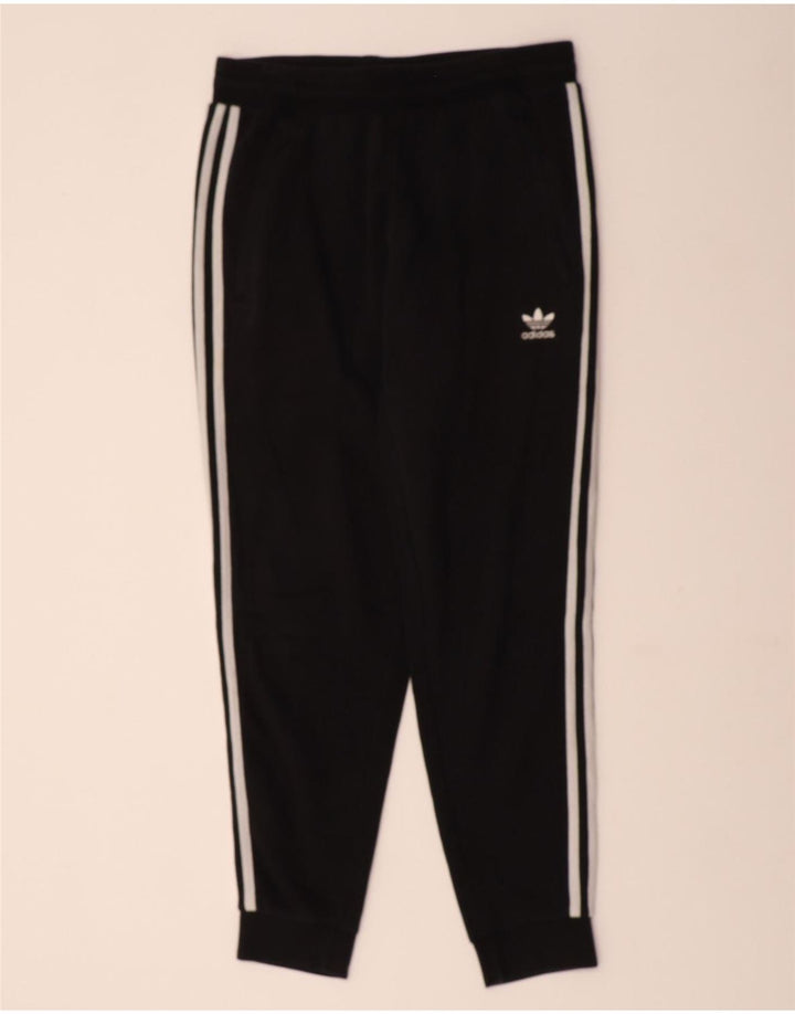ADIDAS Mens Tracksuit Trousers Joggers Medium  Black Cotton