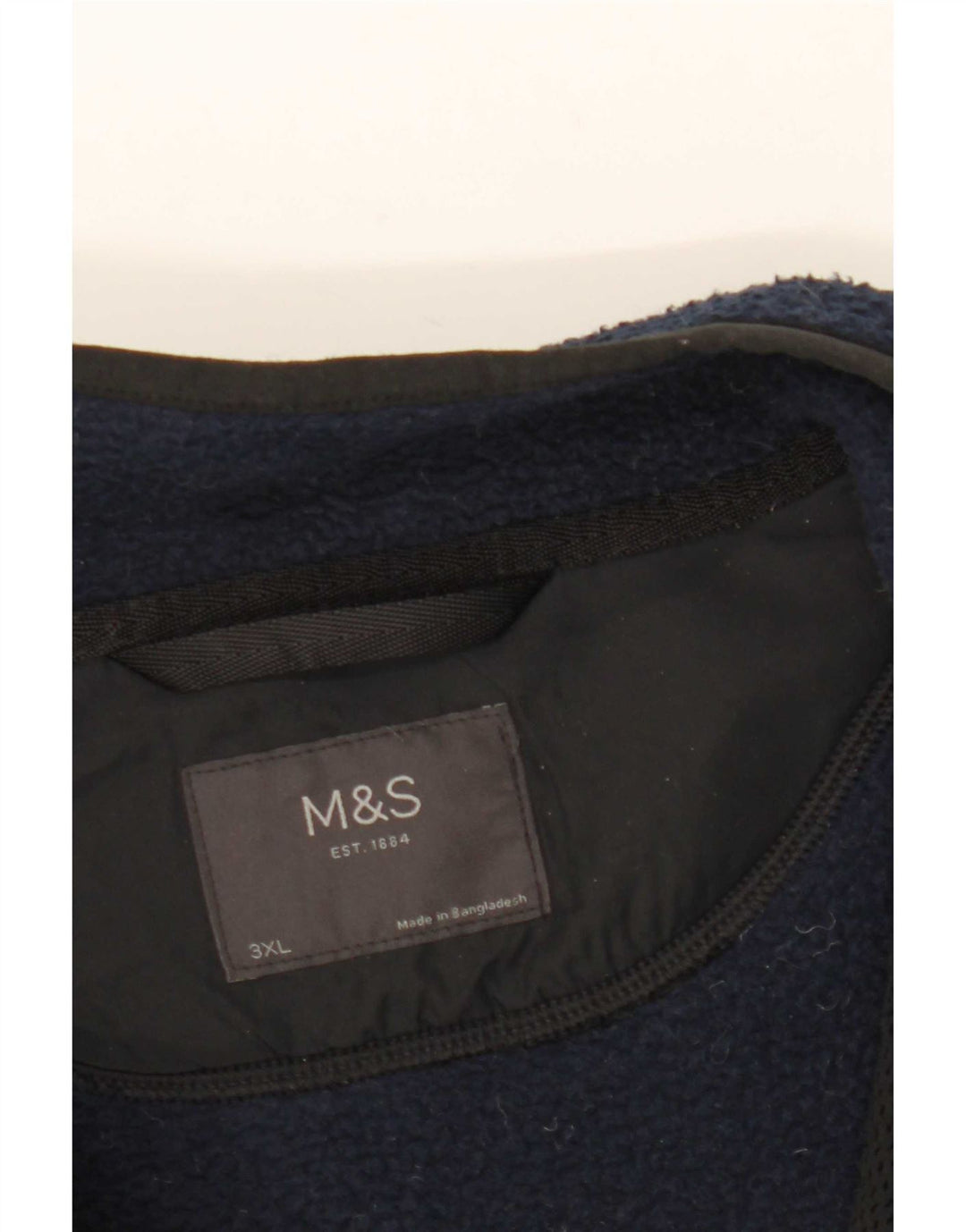 Marks & Spencer muška jakna od flisa UK 46 3XL tamnoplavi poliester