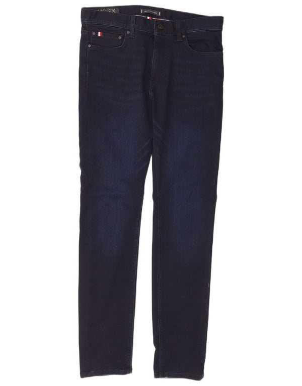 Tommy Hilfiger Masculino Bleecker Slim Jeans W32 L32 Azul Marinho