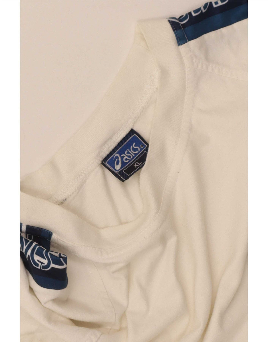 Asics Mens Graphic T-Shirt Top XL White Colourblock