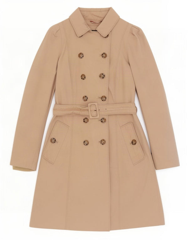 Trencz damski Zara UK 10 Small, beżowy, bawełniany