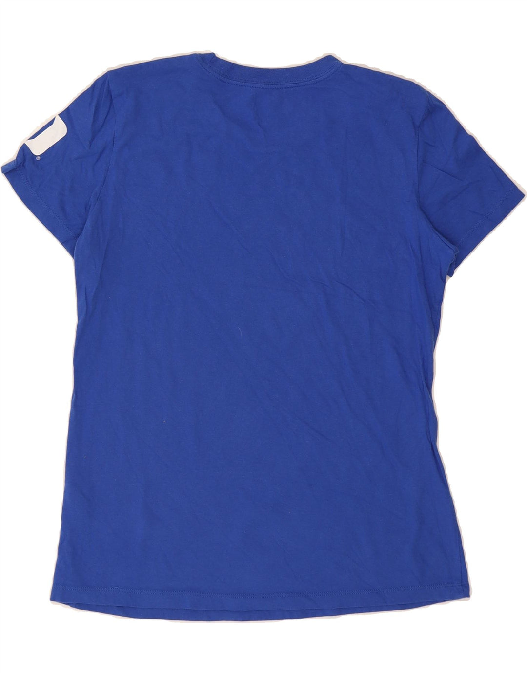NIKE Womens Graphic T-Shirt Top UK 12 Medium Blue Cotton Vintage Nike and Second-Hand Nike from Messina Hembry 