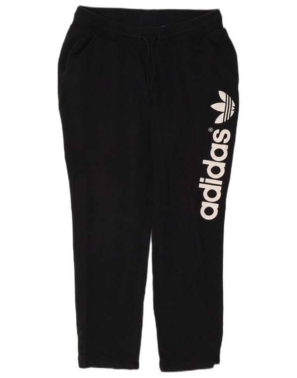 Adidas - Pantalón de chándal gráfico para mujer, talla 40, XL, algodón negro