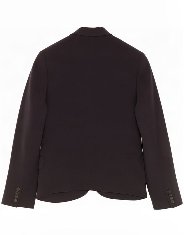 Giacca blazer da donna a 2 bottoni Aquascutum UK 8 piccola acetato blu navy