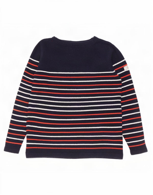 Maglione maglione girocollo da donna Joules UK 14 grandi strisce blu navy