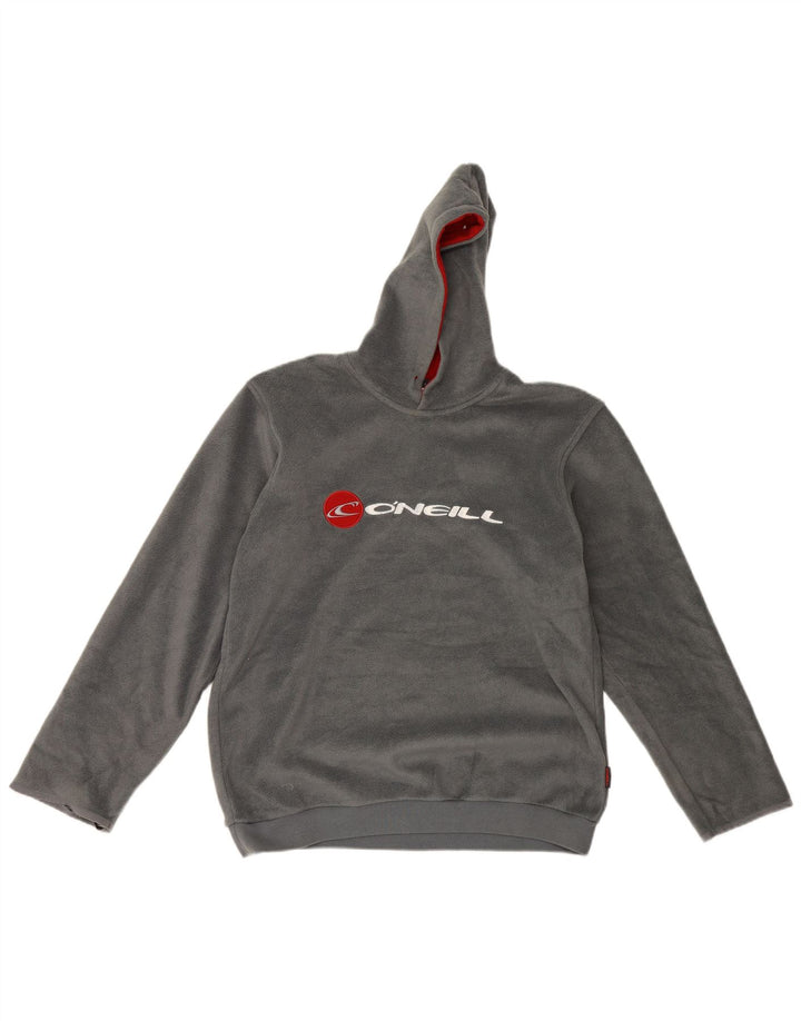 O'Neill Ανδρικό γραφικό κουκούλα Fleece Jumper Μικρός γκρι πολυεστέρας