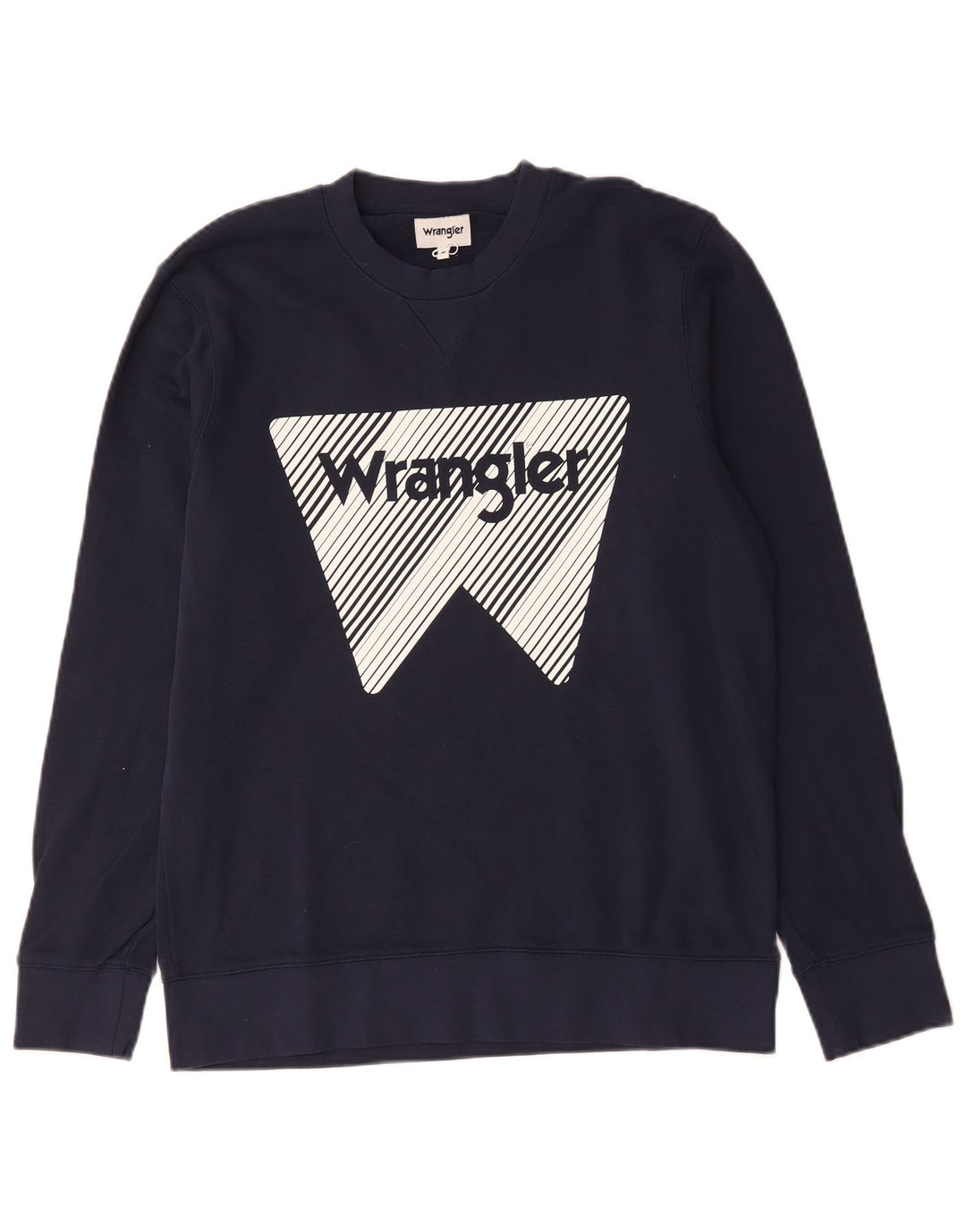 Wrangler Herre grafisk sweatshirt Jumper Medium Navyblå Bomuld