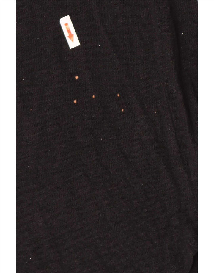 Zara Dame Top 3/4 ærme UK 10 Lille Sort
