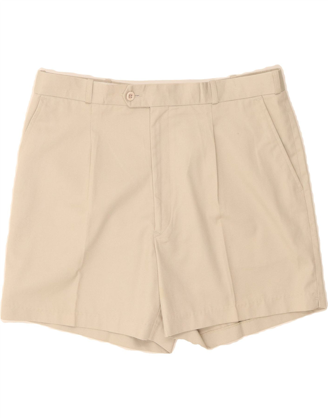 VINTAGE Mens Pegged Chino Shorts IT 52 XL W34 Beige Polyester Vintage Vintage and Second-Hand Vintage from Messina Hembry 