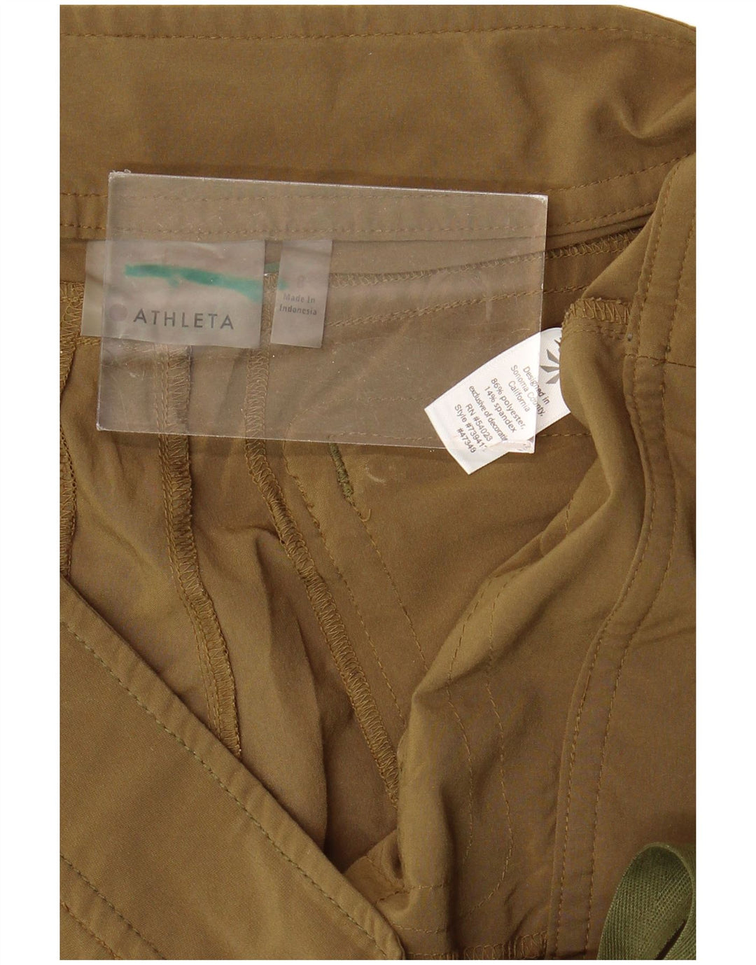 ATHLETA Womens Cargo Shorts US 8 Medium W34  Khaki Polyester