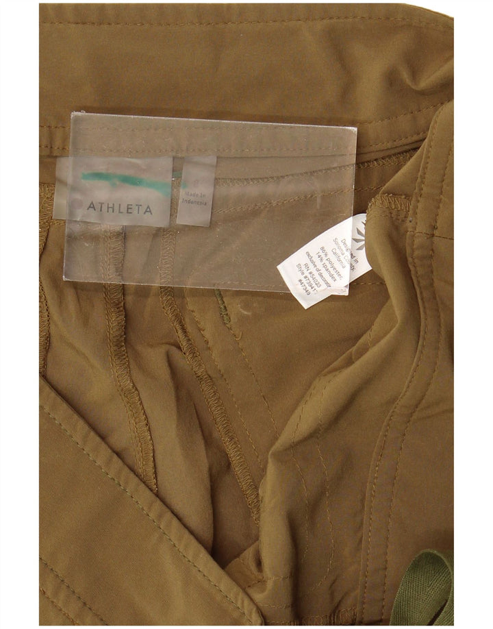 ATHLETA Womens Cargo Shorts US 8 Medium W34  Khaki Polyester