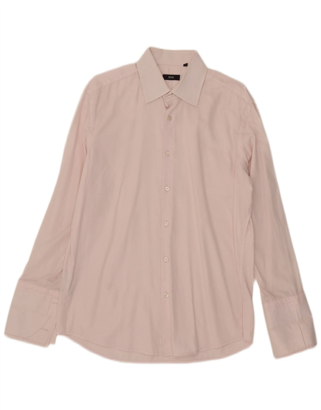 Hugo Boss Mens Formal Shirt Size 41 16 Large Pink