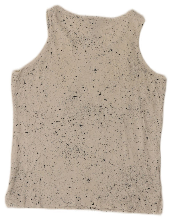 Adidas Meninas Graphic Vest Top 11-12 Anos Branco Manchado