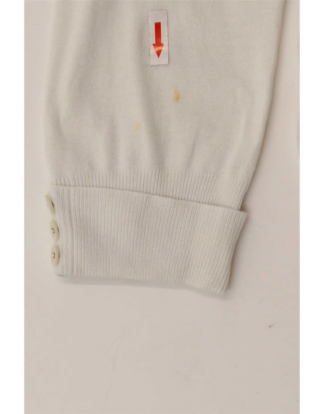 Marks & Spencer Womens Crop 3/4 Sleeve Cardigan Sweater UK 12 Medium White