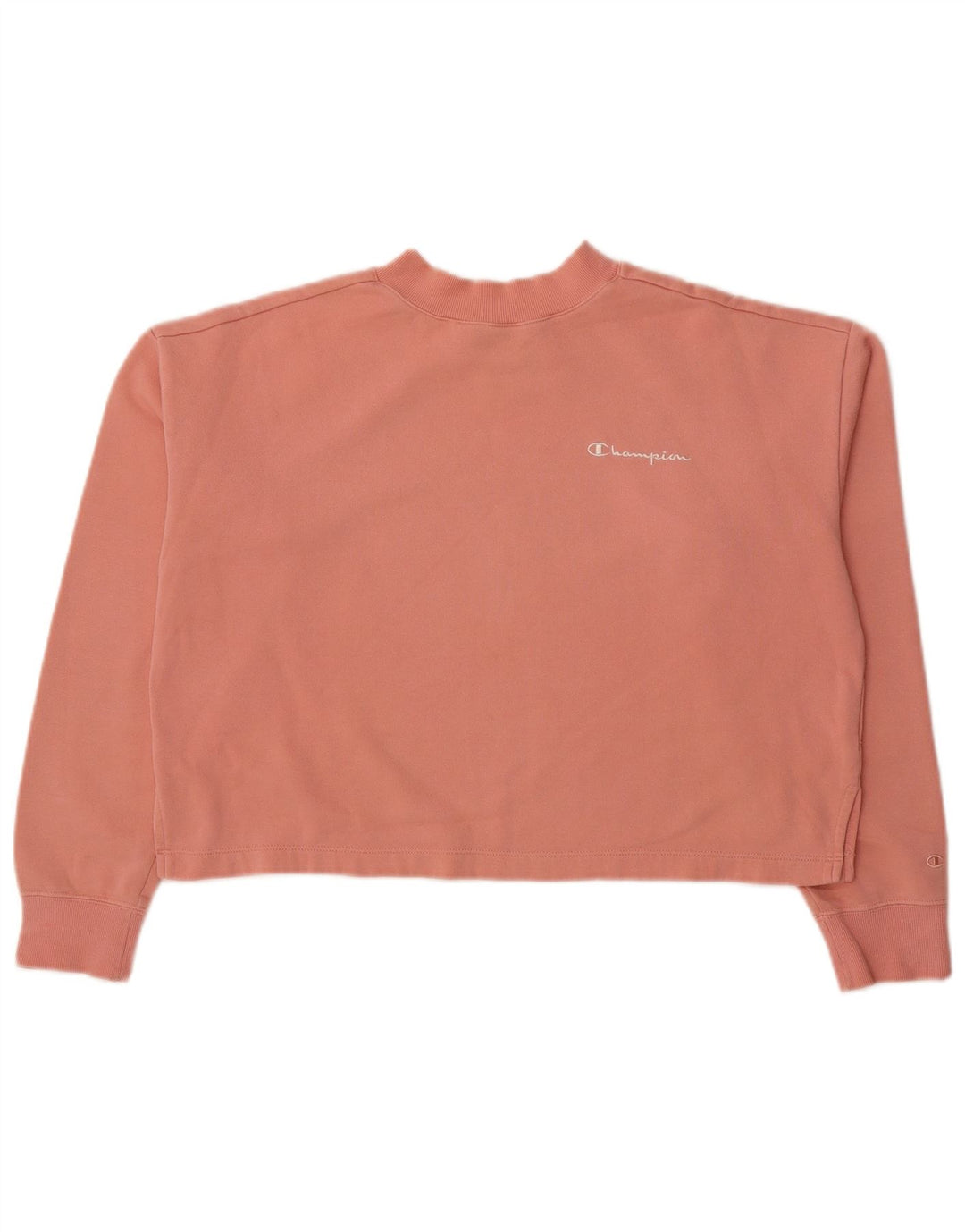 CHAMPION Suéter feminino cropped UK 16 grande algodão rosa