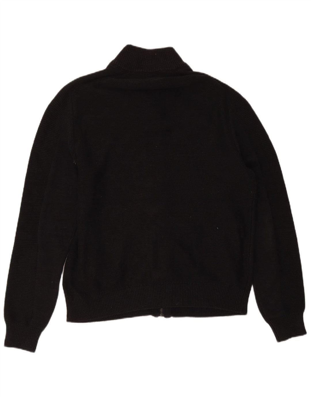 Guess Mens Full Zip Cardigan Sweater UK 40 Medium Black Cotton