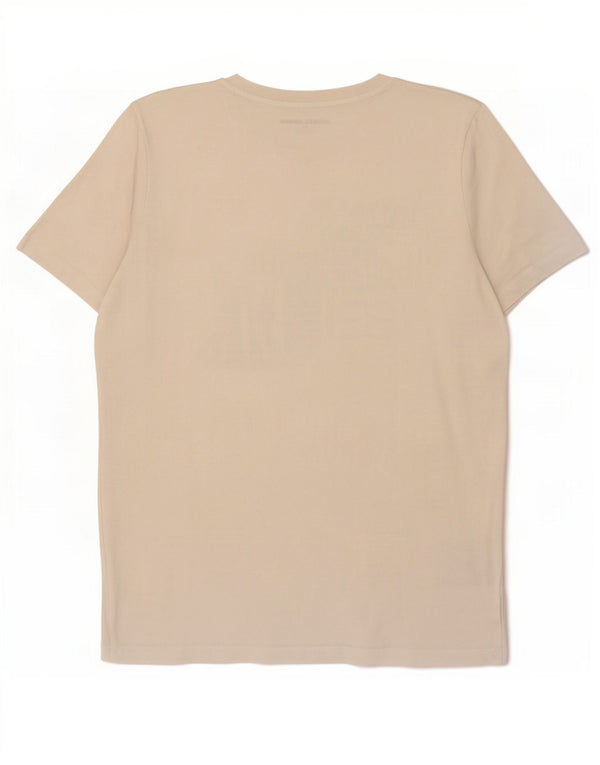 Jack & Jones Hombre Camiseta Gráfica Top Medium Blanco Algodón