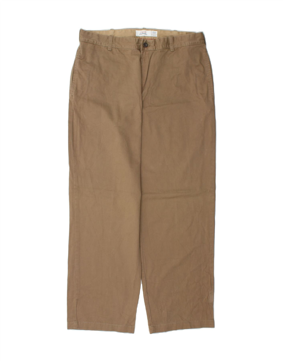 IZOD Mens Classic Straight Casual Trousers W36 L32 Brown Cotton Vintage Izod and Second-Hand Izod from Messina Hembry 