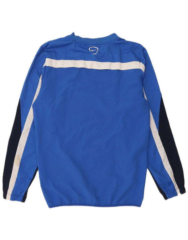 NIKE Mens Dri Fit Pullover Tracksuit Top Medium Blue Colourblock