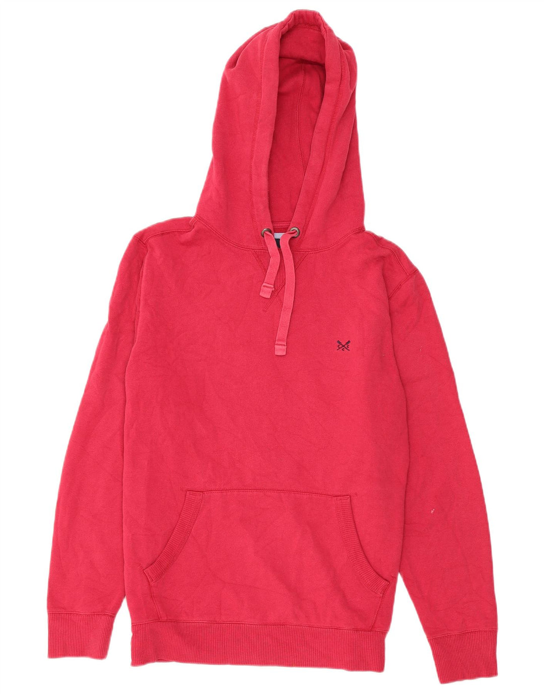Crew Clothing Mens Hoodie Jumper Medium Pink Cotton