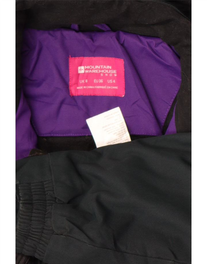 Mountain Warehouse Womens Hooded Windbreaker Jacket UK 8 Small Black