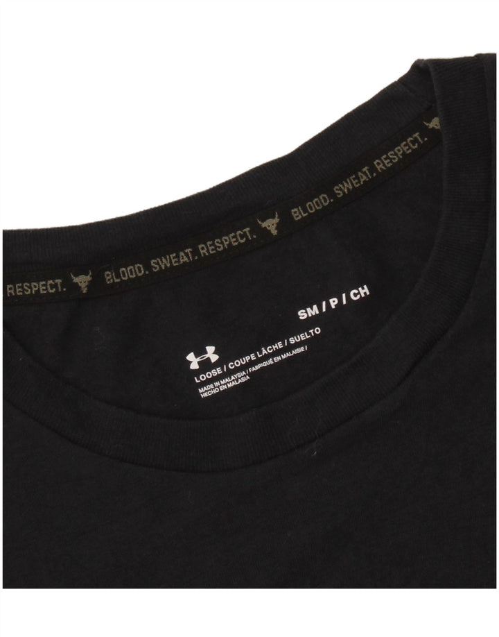 UNDER ARMOUR Mens Graphic T-Shirt Top Small Black