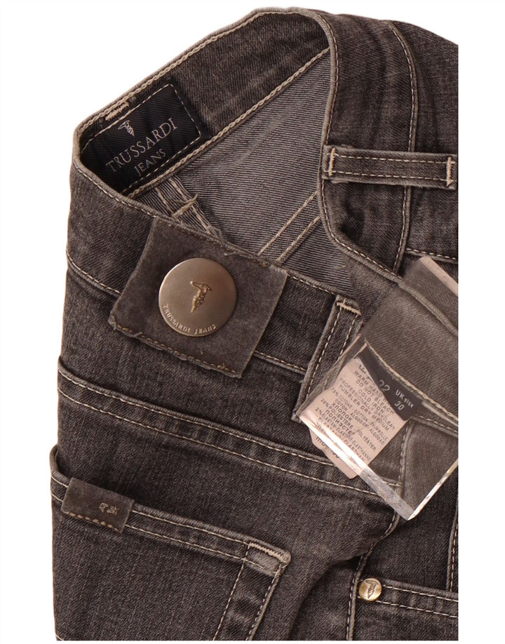Trussardi Womens Bootcut Jeans W30 L29 Grey Cotton