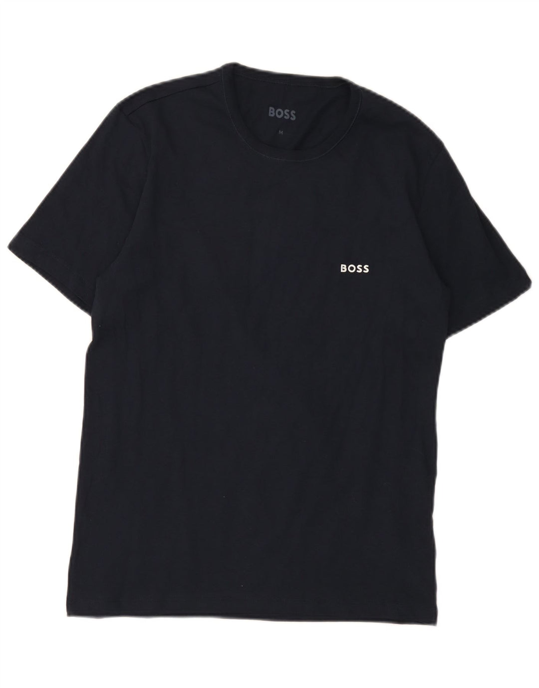 Hugo Boss Herre T-Shirt Top Medium Marineblå Bomuld