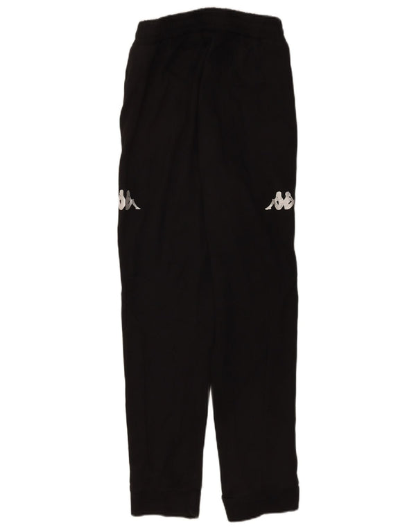Kappa Womens Tracksuit Trousers Joggers UK 8 Small Black Cotton