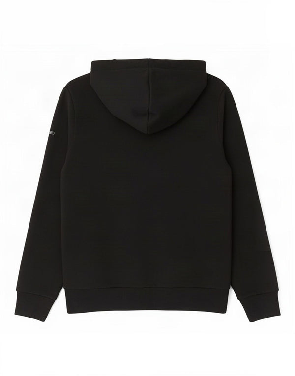 Superdry Damen-Kapuzenpullover mit Grafik, UK 10, Größe S, Schwarz, Baumwolle