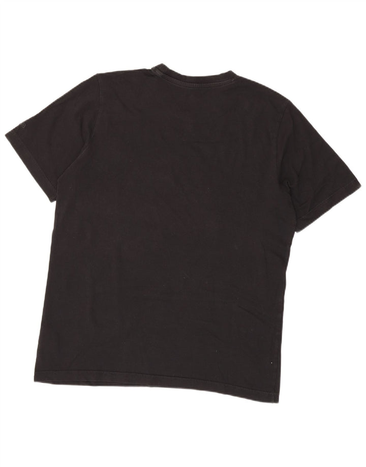Adidas Mens Graphic T-Shirt Top Medium Black Cotton