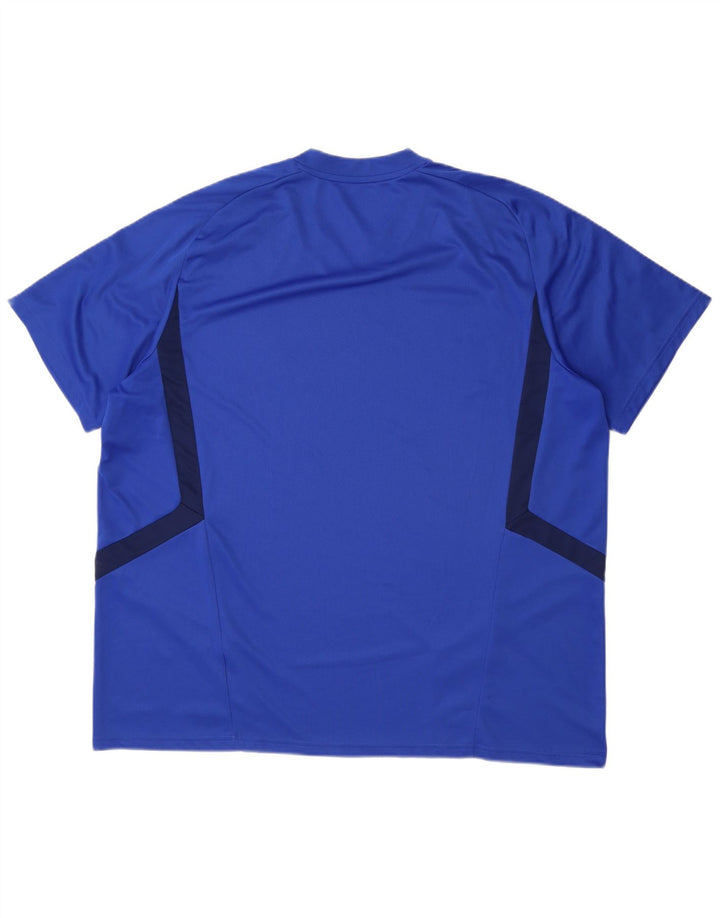 Adidas Mens Climacool T-Shirt Top 2XL Blue Colourblock