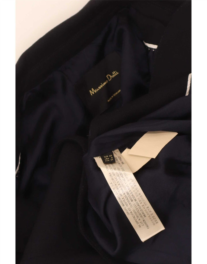 Massimo Dutti Jachetă Blazer Femei 1 Buton EU 40 Mediu Bleumarin Viscoză
