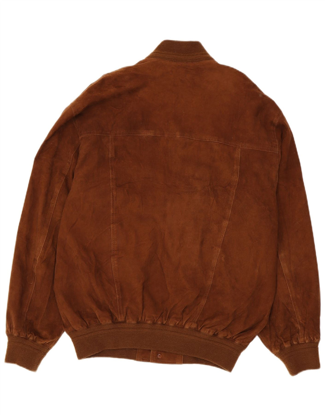 Vintage hombres ante bomber chaqueta IT 54 XL algodón marrón