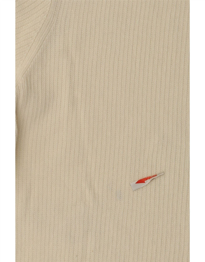 Massimo Dutti Mens Short Sleeve T-Shirt Top Large White Cotton