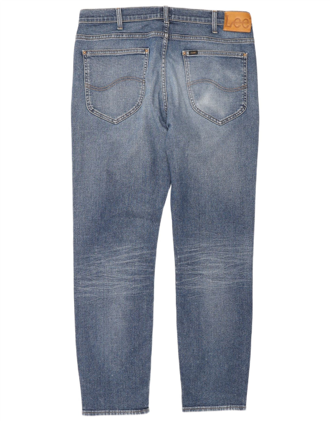 Lee Herren Rider Cropped Jeans W38 L34 Blaue Baumwolle