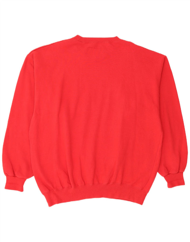 Champion Mens Graphic Sweatshirt Jumper 2XL Red Cotton