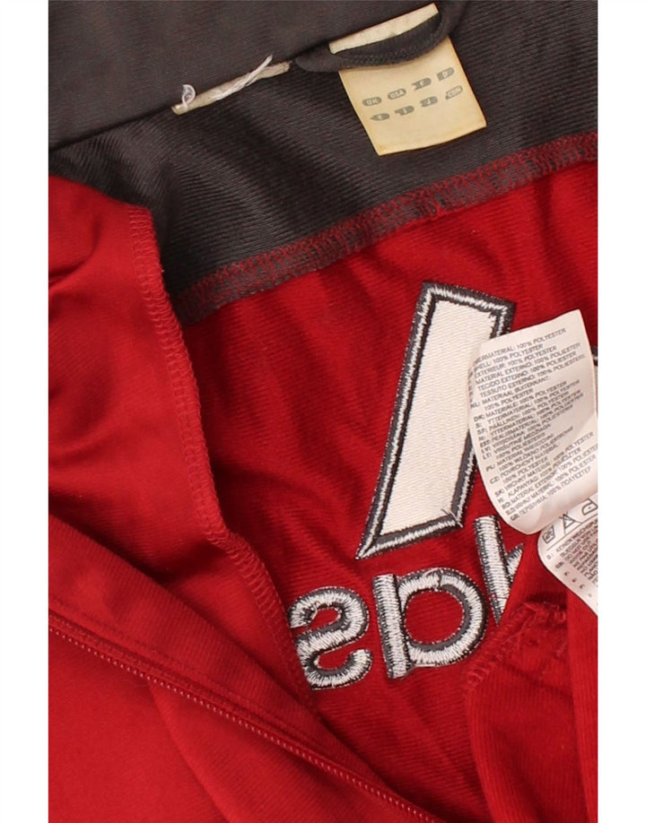 ADIDAS Mens Tracksuit Top Jacket Medium Red Colourblock Polyester Vintage Adidas and Second-Hand Adidas from Messina Hembry 