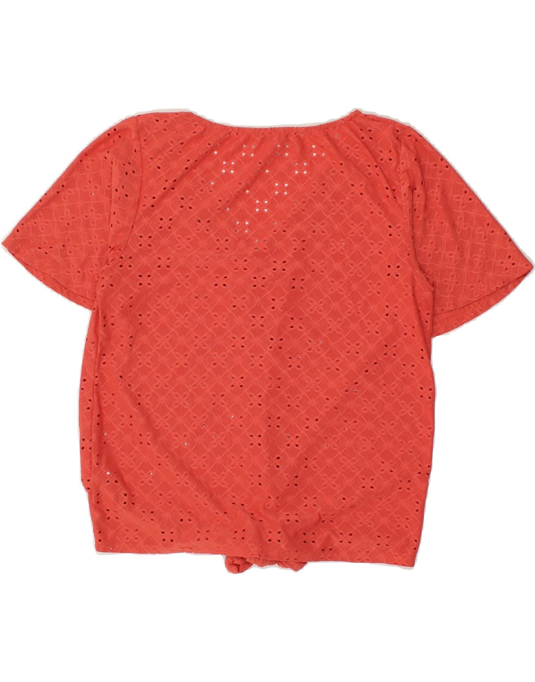 OASIS Womens Short Sleeve Shirt Blouse UK 10 Small Red Polyester Vintage Oasis and Second-Hand Oasis from Messina Hembry 