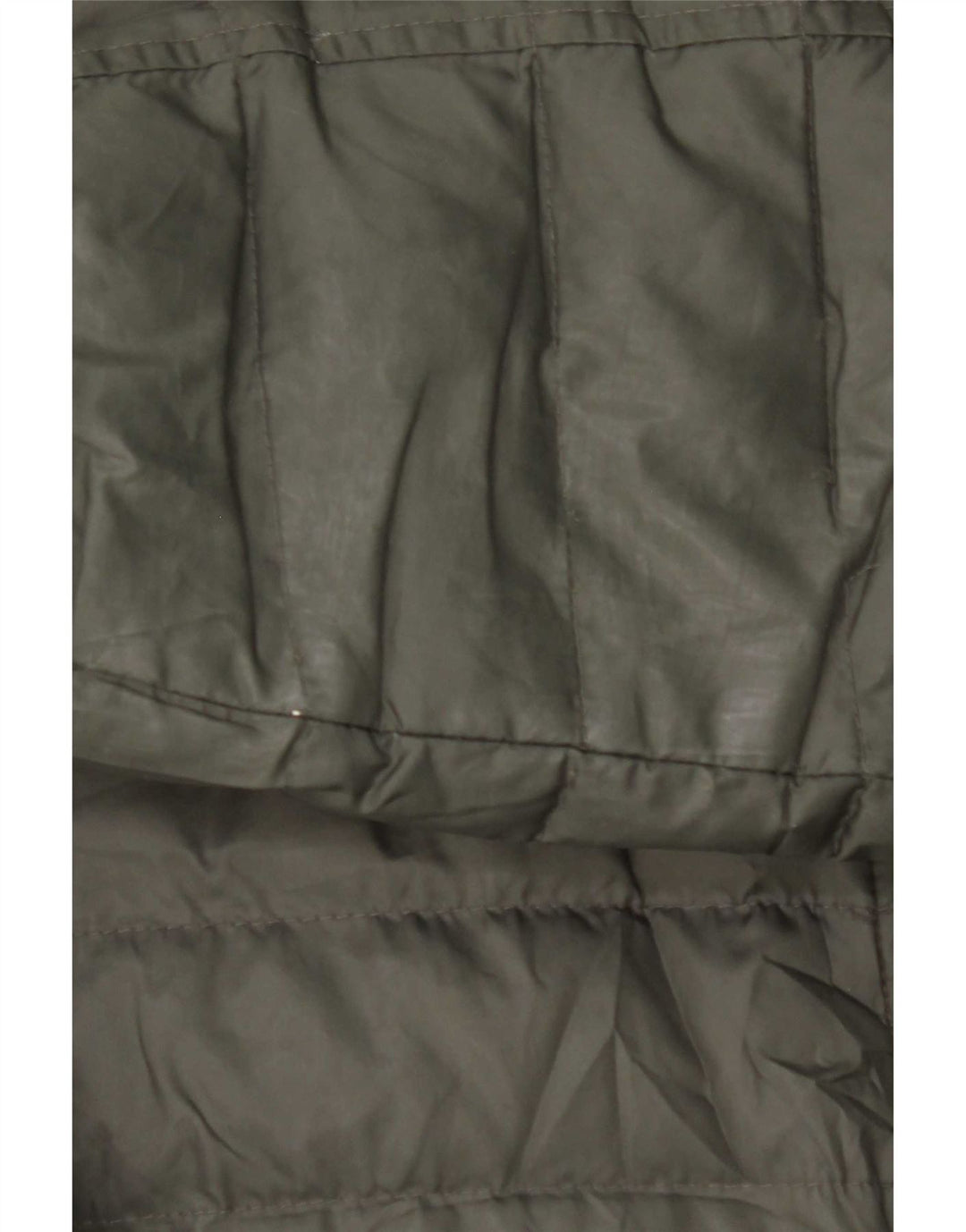 Massimo Dutti Mens Padded Jacket UK 40 Large Khaki Polyester